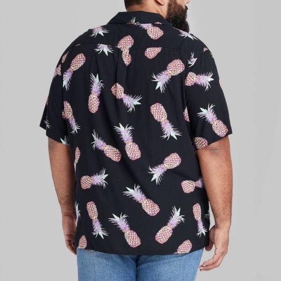 ORIGINAL USE Big& Tall Short Sleeve Button Down Top - Picture 3 of 6